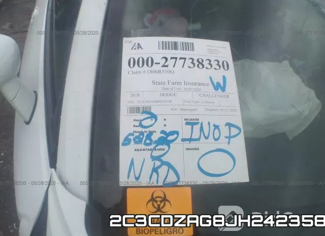 2C3CDZAG8JH242358 фото 6