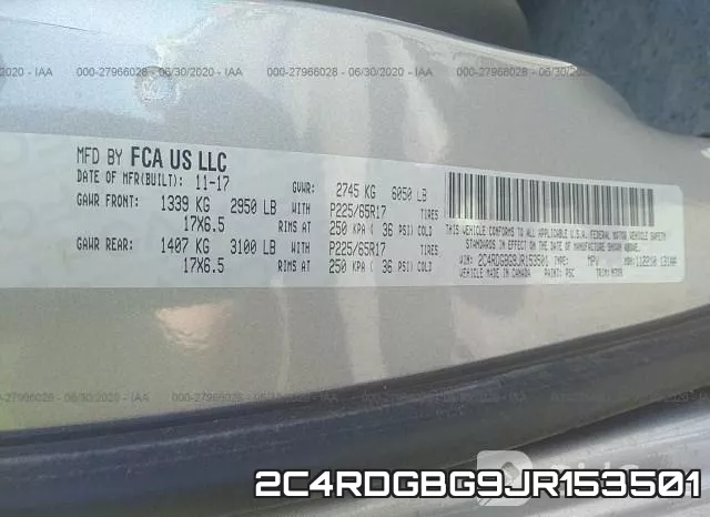2C4RDGBG9JR153501 фото 10