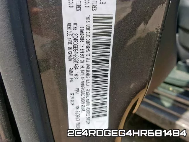 2C4RDGEG4HR681484 фото 2