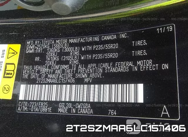 2T2SZMAA6LC157406 фото 10