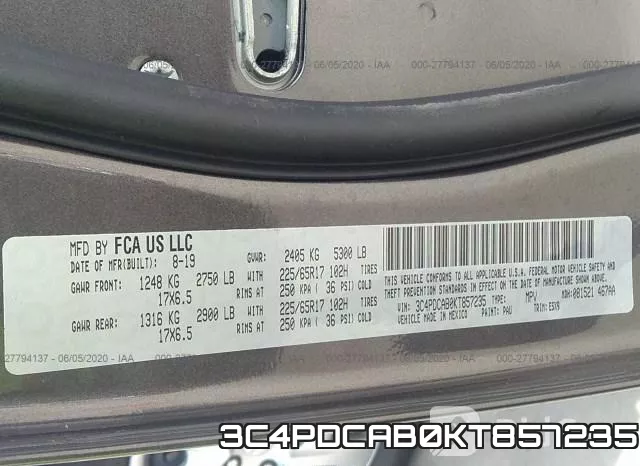 3C4PDCAB0KT857235 фото 10