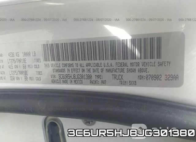 3C6UR5HJ8JG301380 фото 10