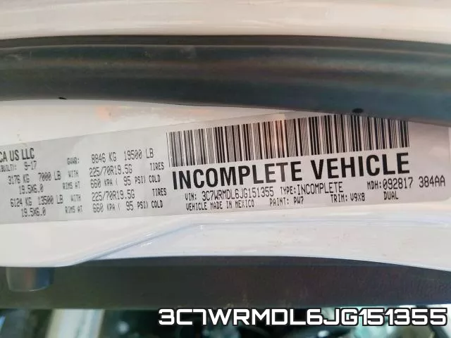 3C7WRMDL6JG151355 фото 2