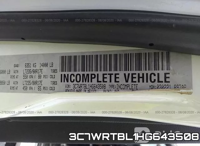 3C7WRTBL1HG643508 фото 10