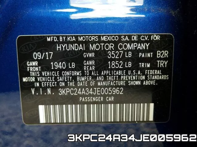 3KPC24A34JE005962 фото 2
