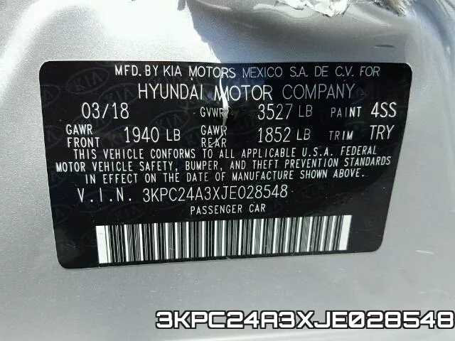 3KPC24A3XJE028548 фото 2