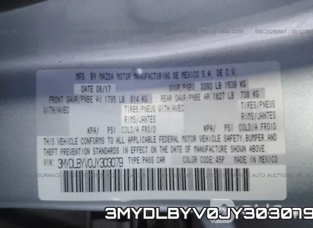 3MYDLBYV0JY303079 фото 10