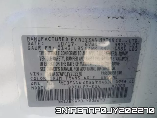 3N1AB7AP0JY202270 фото 2