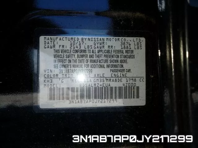 3N1AB7AP0JY217299 фото 2