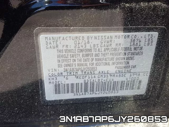 3N1AB7AP6JY260853 фото 2