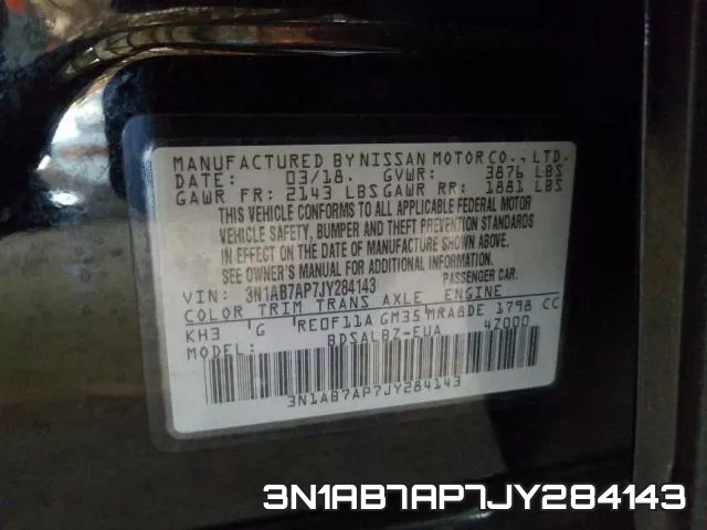 3N1AB7AP7JY284143 фото 2