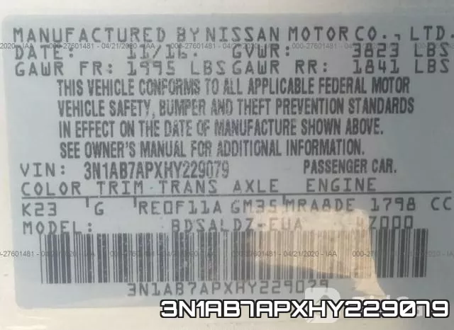 3N1AB7APXHY229079 фото 10