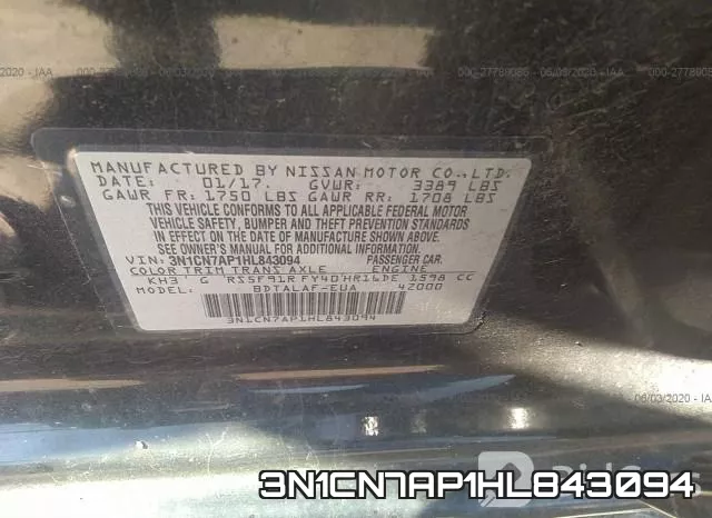3N1CN7AP1HL843094 фото 10