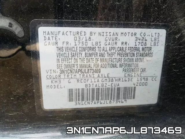 3N1CN7AP6JL873469 фото 2