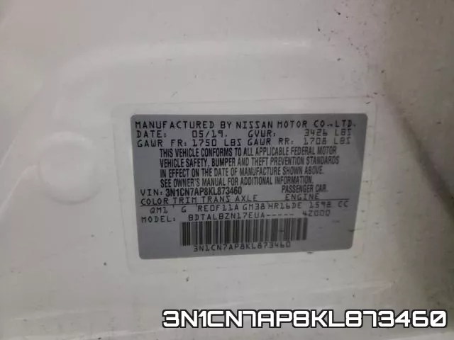 3N1CN7AP8KL873460 фото 2
