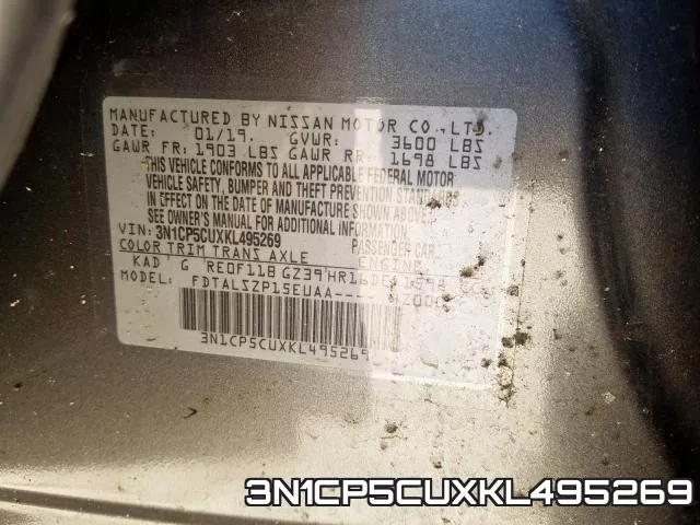 3N1CP5CUXKL495269 фото 2