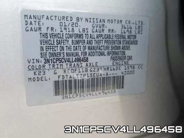 3N1CP5CV4LL496458 фото 2
