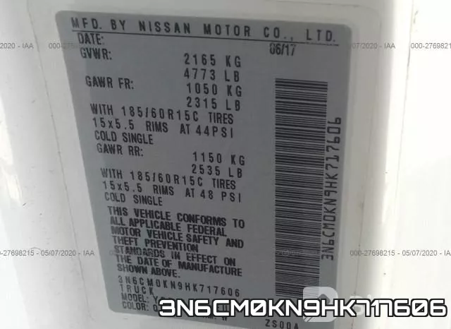 3N6CM0KN9HK717606 фото 10