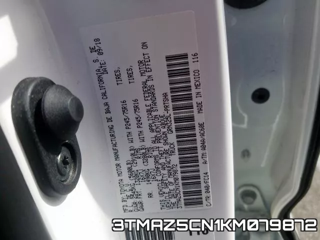 3TMAZ5CN1KM079872 фото 2