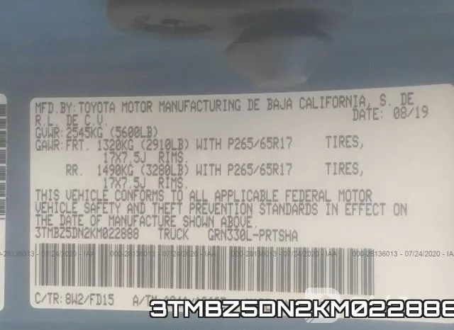 3TMBZ5DN2KM022888 фото 10