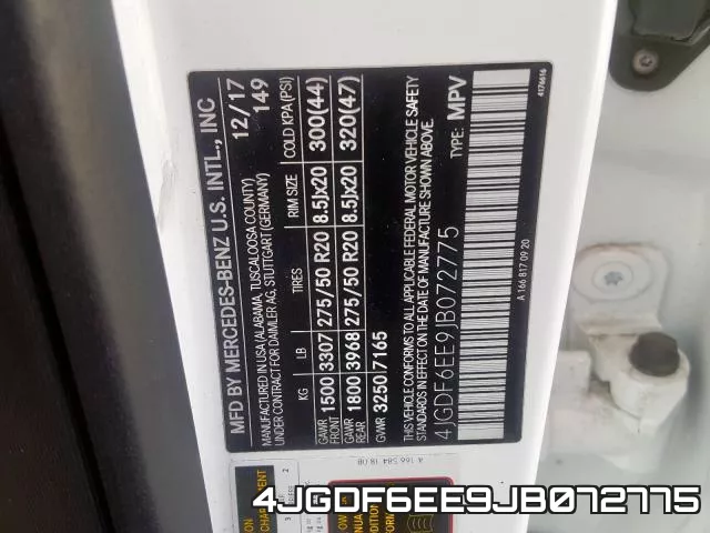 4JGDF6EE9JB072775 фото 2