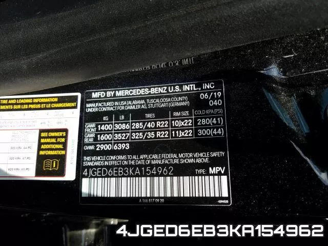 4JGED6EB3KA154962 фото 2
