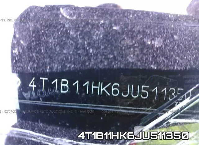 4T1B11HK6JU511350 фото 10