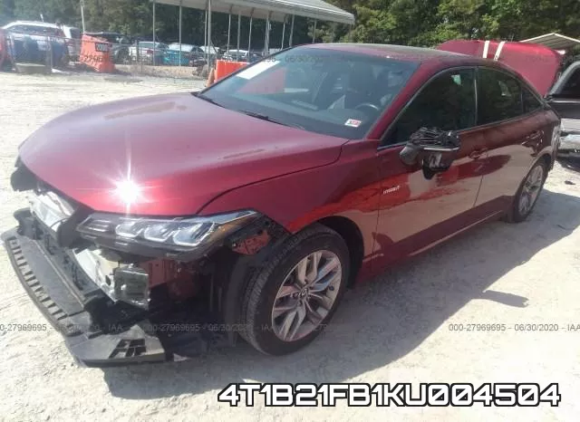 4T1B21FB1KU004504 фото 3