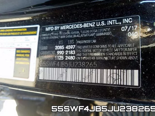 55SWF4JB5JU238265 фото 2