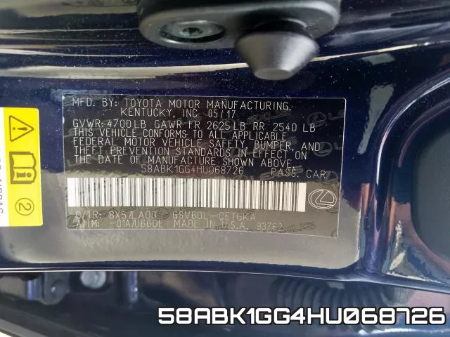 58ABK1GG4HU068726 фото 2