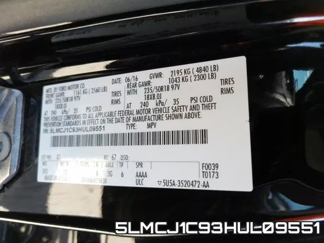 5LMCJ1C93HUL09551 фото 2
