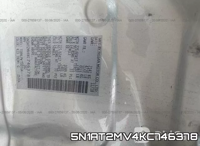 5N1AT2MV4KC746378 фото 10