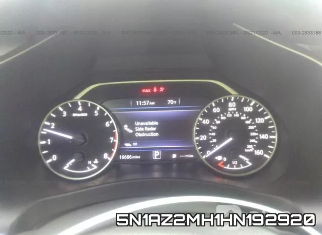 5N1AZ2MH1HN192920 фото 8