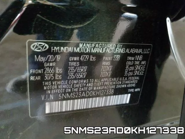 5NMS23AD0KH127338 фото 2