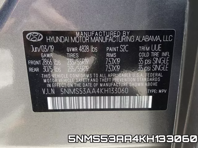 5NMS53AA4KH133060 фото 2