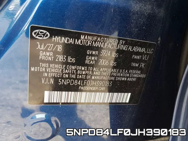 5NPD84LF0JH390183 фото 2