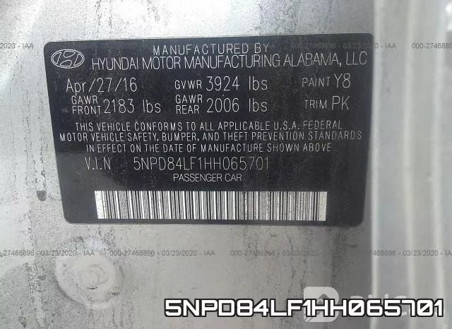 5NPD84LF1HH065701 фото 10