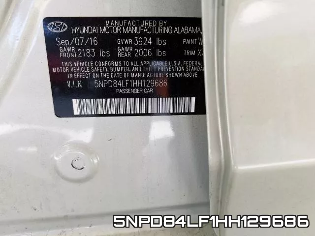 5NPD84LF1HH129686 фото 2