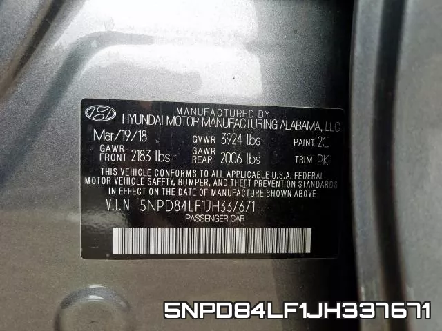 5NPD84LF1JH337671 фото 2