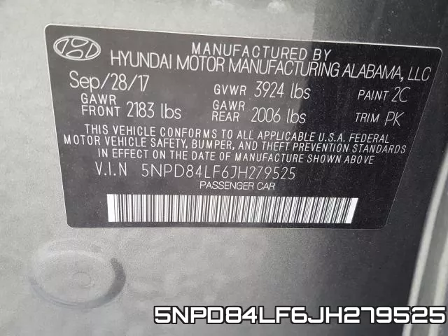 5NPD84LF6JH279525 фото 2