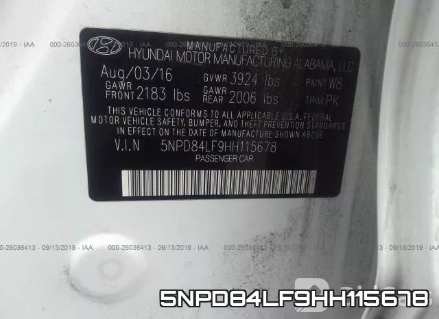 5NPD84LF9HH115678 фото 10