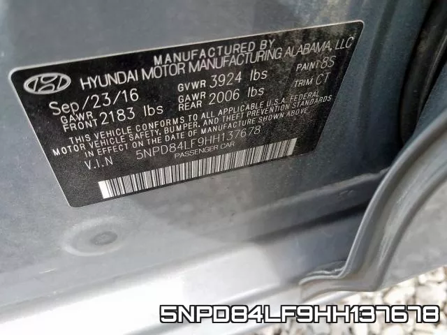5NPD84LF9HH137678 фото 2
