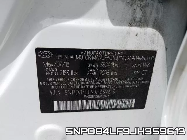 5NPD84LF9JH359613 фото 2