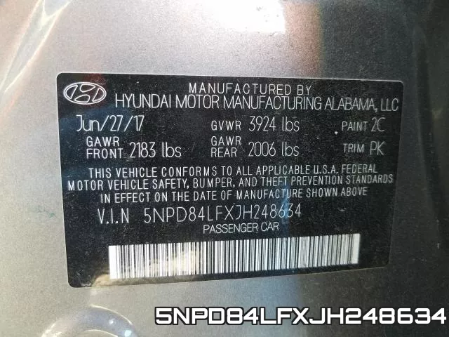 5NPD84LFXJH248634 фото 2