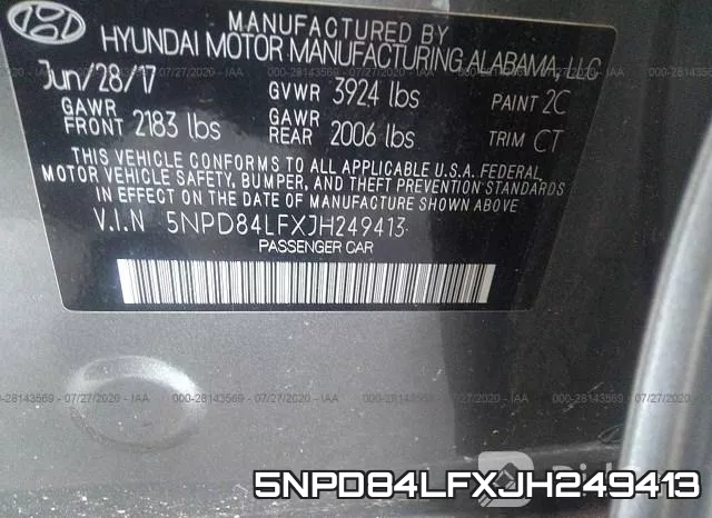 5NPD84LFXJH249413 фото 10