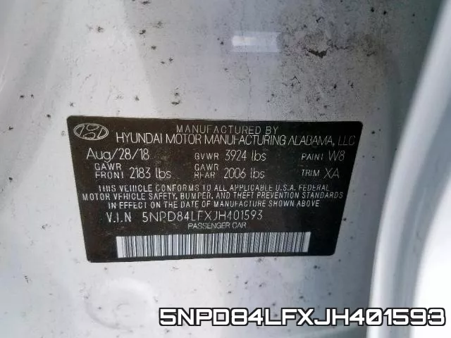 5NPD84LFXJH401593 фото 2