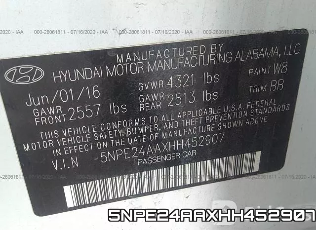 5NPE24AAXHH452907 фото 10