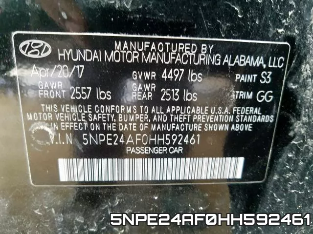 5NPE24AF0HH592461 фото 2