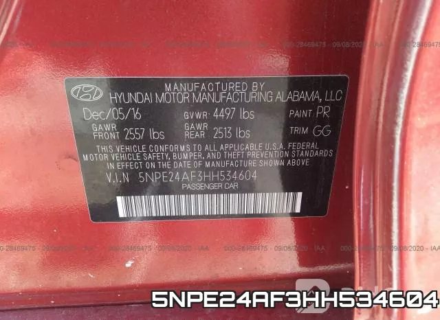 5NPE24AF3HH534604 фото 10