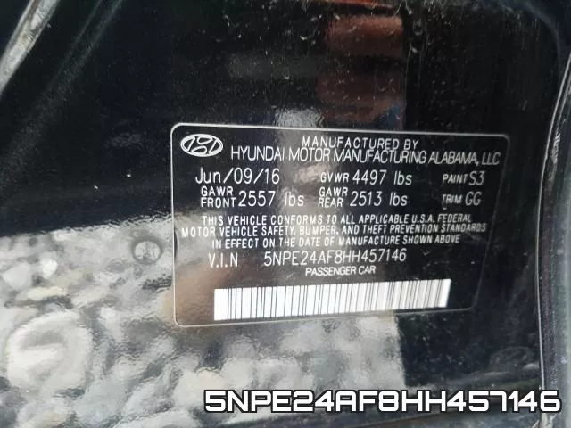 5NPE24AF8HH457146 фото 2